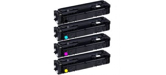 Ensemble complet de 4 cartouches laser Canon 045H (1243C001-Y / 1244C001-M / 1245C001-C / 1246C001-BK)  haute capacité compatibles